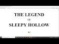So I decided to read The Legend of Sleepy Hollow