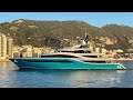 77m Superyacht GO built by Turquoise Yachts docking in Gibraltar