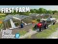 FIRST FARM - FARMING SIMULATOR 22 - Ultimate Farming Realism FIRST LOOK