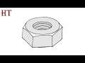 How to Draw a Nut easy for beginners