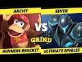 The Grind 149 Winners Bracket - Archy (Diddy Kong, Young Link) Vs. SeVeR (Dark Samus) Smash Ultimate