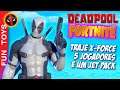 FORTNITE - Deadpool com o traje branco do X-FORCE e com Jet Pack! Com 5 Jogadores! Eu e 4 amigos!