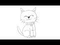 How to draw easy cat step by step #draw  #art