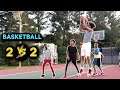 INTENSE 2V2 BASKETBALL GAME! ME AND MY  BROTHER VS PARK BULLIES!