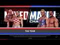 WWE 2K20 Brooklyn Von Braun,Kurt Angle VS Charlotte,Robert Roode Mixed Tag Match