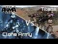 ARMA 3 - Custom Battles (Clone Army) vs (Titans)