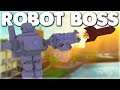 Defeating the ROBOT BOSS to unlock the ROCKET Power Simulator Update (ROBLOX)