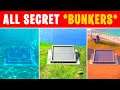 How to find a Hidden Bunker ??? (All Bunker Locations in Fortnite)