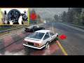 Initial D Toyota ae86 Touge Gameplay! (Steering Wheel + Shifter) Car X Drift Racing Online!