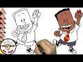 How to draw George Beard from Captain Underpants step by step easy