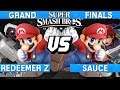 Smash Ultimate Tournament Grand Finals - Redeemer Z (Mario / ROB) vs Sauce (Mario / Roy) - S@LT