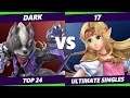 S@X 345 Top 24 - Dark (Snake, Wolf) Vs. 17 (Zelda) Smash Ultimate - SSBU