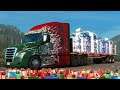 Convoy con suscriptores entregando REGALOS NAVIDEÑOS! American Truck Simulator