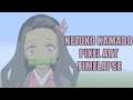 Minecraft Nezuko Kamado Pixel Art Timelapse (Demon Slayer /Kimetsu no Yaiba)