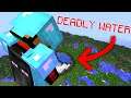 Minecraft UHC but every time you take DAMAGE you get teleported to the SKY + water INSTA-KILLS you..