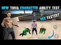 NEW CHARACTER THIVA ABILITY TEST IN FREE FIRE | THIVA CHARACTER SKILL TEST IN GARENA FREE FIRE