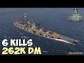 World of WarShips | Musashi | 6 KILLS | 262K Damage - Replay Gameplay 4K 60 fps