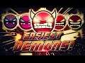 Beating the Easiest Demons of Every Difficulty - How to Get Better at Playing Demons!