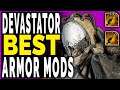 Devastator BEST ARMOR MODS TO USE NOW - Outriders Increase DPS and Anomaly Power