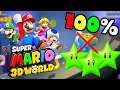 Flower-7 Pipeline Boom Lagoon 🎪 Super Mario 3D World Switch + Wii U 🎪 All Green Stars + Stamp