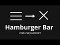 สร้าง Hamburger animate ง่าย ๆ ด้วย HTML CSS JS
