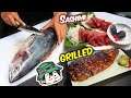 How To Catch and Cook TUNA | Sashimi & Grilled