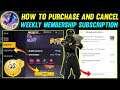 How to Purchase And Cancel Weekly Membership Subscription in Free Fire | Weekly Membership Freefire