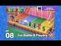 Mario Party 7 SS5 Buddy Minigame EP 08 - Ice Battle 8 Players Waluigi,Dry Bones,Luigi,Birdo