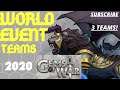 3 WORLD EVENT TEAMS | Gems of War Fallen Silent event guide | OP medal ftw & a team w/ no legendary