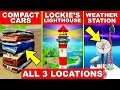 Dance at Compact Cars, Lockie’s Lighthouse and a Weather Station - ALL 3 LOCATIONS FORTNITE GUIDE