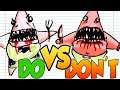 DOs & DON'Ts Drawing Patrick.exe ➤ SlendySpongebob In 1 Minute CHALLENGE!