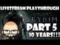 Elder Scrolls V: Skyrim 10 Year Anniversary Playthrough Part 5 PS4 - MinusInfernoGaming