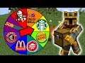FAST FOOD WHEEL OF FORTUNE WITH EXTREME LARGE FOOD SUPPLIES / DON'T GET HUNGRY !! Minecraft Mod