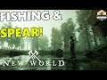 NEW WORLD MMO - Exclusive Alpha Gameplay - Fishing, Spear & New ReekWater Region #SpecialEvent
