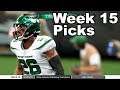 NFL Week 15 Picks & Predictions ALL GAMES!
