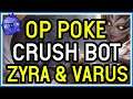 OP POKE COMBO in HIGH ELO - Zyra Support with Lethality Varus - League of Legends