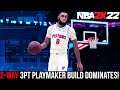 2-WAY 3PT PLAYMAKER DOMINATES EVERY GAME MODE IN NBA 2K22 NEXT GEN! (BEST PG BUILD IN NBA 2K22)