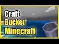 How to Make a Bucket in Minecraft for LAVA or Water (Recipe Tutorial)