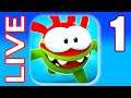 OM NOM RUN LIVE #1 Running Game Walkthrough (iOs, Android) | Power of Gameplay