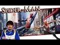 Spider-Gonzo schwingt mit Spider-Man durch die schöne Stadt