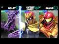 Super Smash Bros Ultimate Amiibo Fights  – 11pm Final Ridley vs Captain Falcon vs Samus