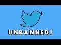 They Unsuspended Me on Twitter!