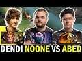DENDI NOONE vs ABED — 10k MMR Mid Battle Dota2
