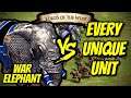 ELITE WAR ELEPHANT vs EVERY UNIQUE UNIT (Lords of the West) | AoE II: Definitive Edition