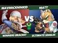 Game Underground - Maverickninkid (Sheik) Vs. matt (Fox) SSBU Ultimate Tournament