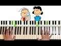 Linus And Lucy (Piano Tutorial Lesson)
