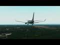 RYANAIR 737-800 crosswind approach Manchester [X-Plane 11]