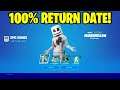 MARSHMELLO SKIN RETURN RELEASE DATE in Fortnite Item Shop! (Marshmello Bundle Coming Back)