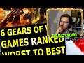 Reacting to: "6 Gears of War Games Ranked From Worst to Best" by @NETAlliance