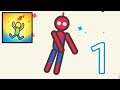 Sparkman [Stickman Superman Physics Puzzle] Android Gameplay- Level 1-14